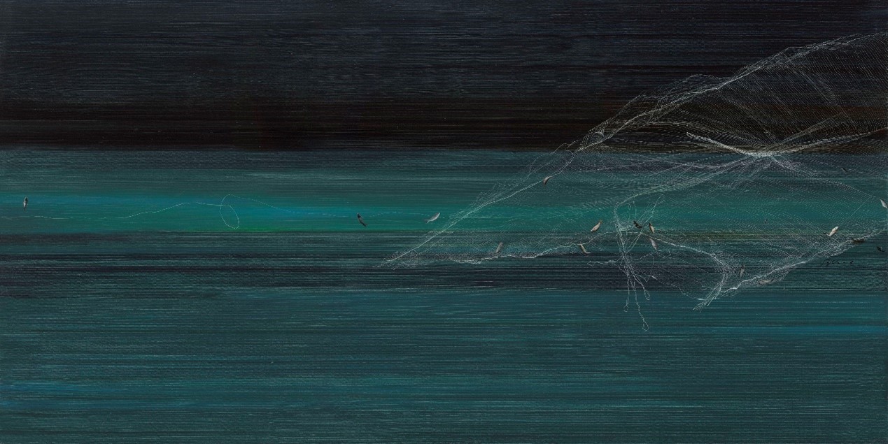 <h2>捕·源</h2><p>作者：耿德法</p><p>创作年代：2018年</p><p>规格：80cm×160cm</p>品类：布面油画</p>